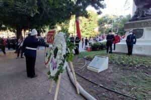 La Institución rindió homenaje ante Monumento al Bombero Voluntario