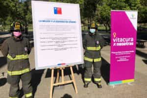Voluntarias del CBS se hicieron presentes en firma de Convenio por la Equidad de Género en Vitacura