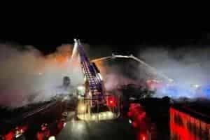 El CBS prestó apoyo ante 6ª Alarma de Incendio en Colina