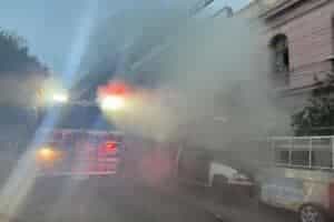 CBS extinguió incendio en cité de la comuna de Santiago