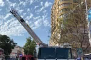 CBS extinguió incendio en edificio de barrio Meiggs