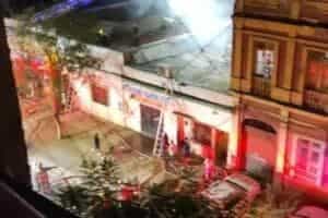 El CBS extinguió incendio en Gorbea y Avenida España