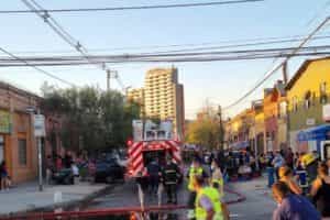 CBS extinguió incendio en cité de Estación Central