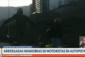 Tercer Comandante informó sobre accidente de motociclista en autopista