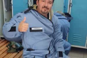 Voluntario del CBS cuenta su experiencia en Curso de Manejo de Armas Químicas