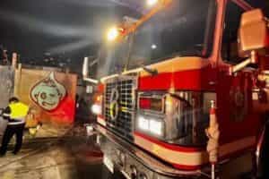 El CBS respondió ante incendio que afectó cité en la comuna de Santiago