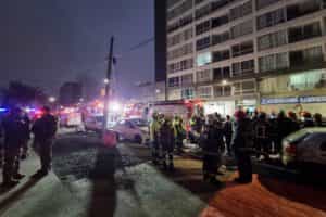El CBS respondió ante incendio declarado en edificio de Estación Central