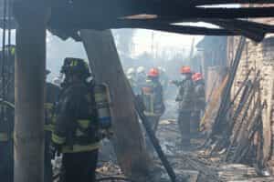 El CBS respondió ante incendio que afectó viviendas en la comuna de Renca