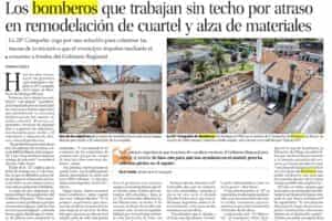 Prensa retrata difícil situación de la 21ª Compañía por atraso en ampliación de Cuartel