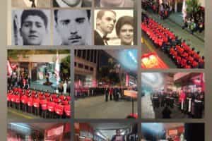 El Cuerpo de Bomberos de Santiago recordó a los seis Mártires de Huérfanos con Amunátegui
