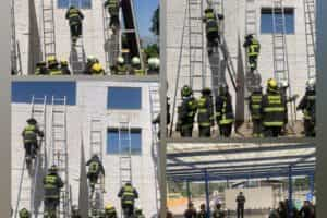 Cien Voluntarios CBS realizaron prácticas de Escalas en el Campo de Entrenamiento