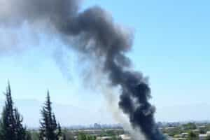 El CBS respondió ante incendio declarado en la comuna de Estación Central