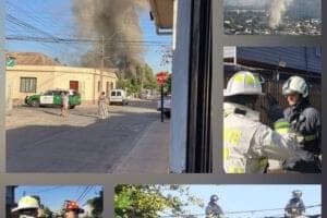 El CBS controló y extinguió incendio que afectó propiedad en Independencia