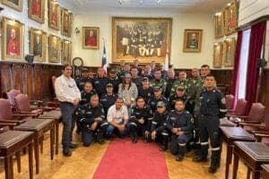 Bomberos y personal de emergencias de Colombia visitaron el Cuartel General del CBS y el MuBo