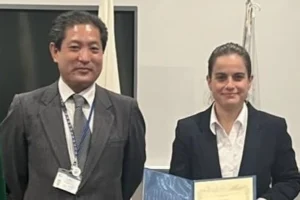 Inspectora de Comandancia Carla Aguirre Flühmann aprueba curso en Japón