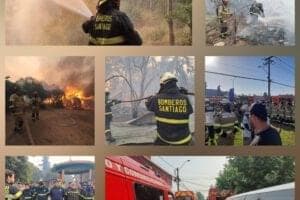 El CBS envió Bomberos en apoyo para incendios forestales en el sur del país