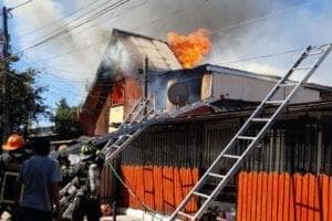 El CBS controló incendio en la comuna de Estación Central