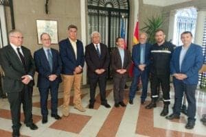 El CBS en despedida de Unidad Militar Emergencias de España, que apoyó en incendios forestales