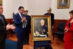 7ª Compañía CBS descubrió retrato de Miembro Honorario Ricardo Thiele Cartagena