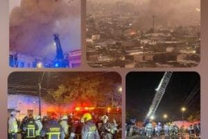 El CBS respondió ante incendio en propiedad de la comuna de Santiago
