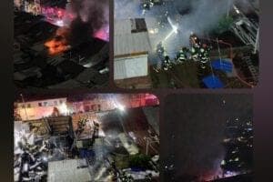 El CBS respondió a incendio en vivienda de la comuna de Independencia