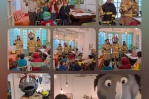 Claxon El Bombero y Voluntarios de la 14ª Compañía participaron en feria de reciclaje de juguetes