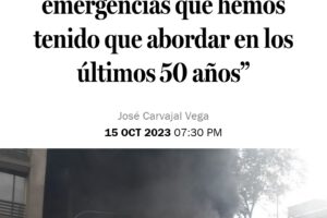 Superintendente y Comandante del CBS recordaron emergencias de octubre de 2019