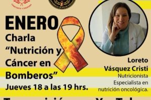 Departamento de Salud Preventiva CBS realiza charla sobre “Nutrición y Cáncer en Bomberos"