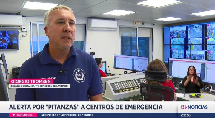 Reportaje de ChileVisión abordó con el CBS el daño de las bromas telefónicas a la Central de Alarmas
