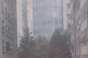 El CBS respondió ante incendio en Paseo Matías Cousiño y  Moneda