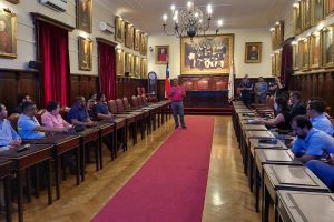 La Escuela de Bomberos de Santiago se reunió con Encargados Académicos de las 22 Compañías del CBS