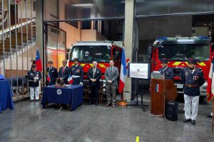 Conmemoración de los 145 años de la Guardia Nocturna de la “Pompe France”