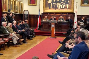 Histórico Directorio Extraordinario Conjunto de los Cuerpos de Bomberos de Santiago y de Ñuñoa con candidatos a la JNB