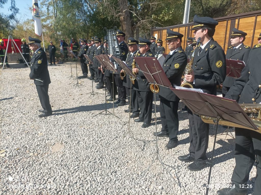 Banda Instrumental del CBS en ceremonia de futura Escuela de Bomberos de Maipú