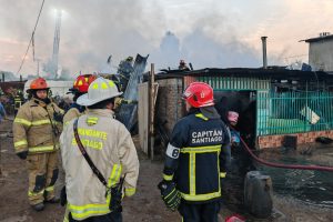 El CBS atendió Tercera Alarma de Incendio en la comuna de Renca