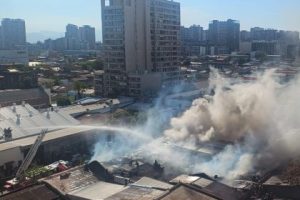 Incendio fue controlado en poco m&aacute;s de una hora en el Barrio Almagro
