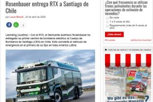 Revista europea especializada en bomberos destaca llegada del B-5e al CBS
