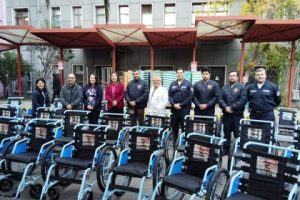 La 9&ordf; Compa&ntilde;&iacute;a y Corporaci&oacute;n Ratoncito P&eacute;rez donaron 50 sillas de ruedas a Hospital San Juan de Dios