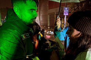 Voluntarios de la 11ª Compañía rescatan y dan atención veterinaria a mascotas en incendio
