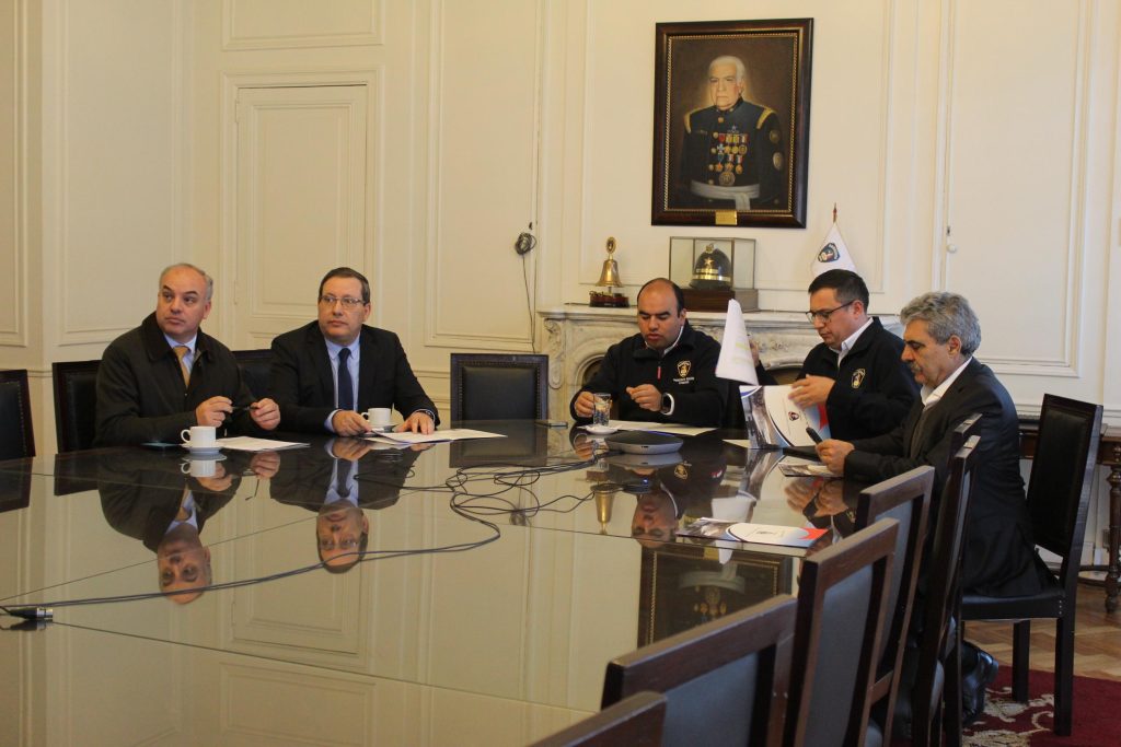 El CBS se reunió con Rector y Director de la Academia Nacional de Bomberos