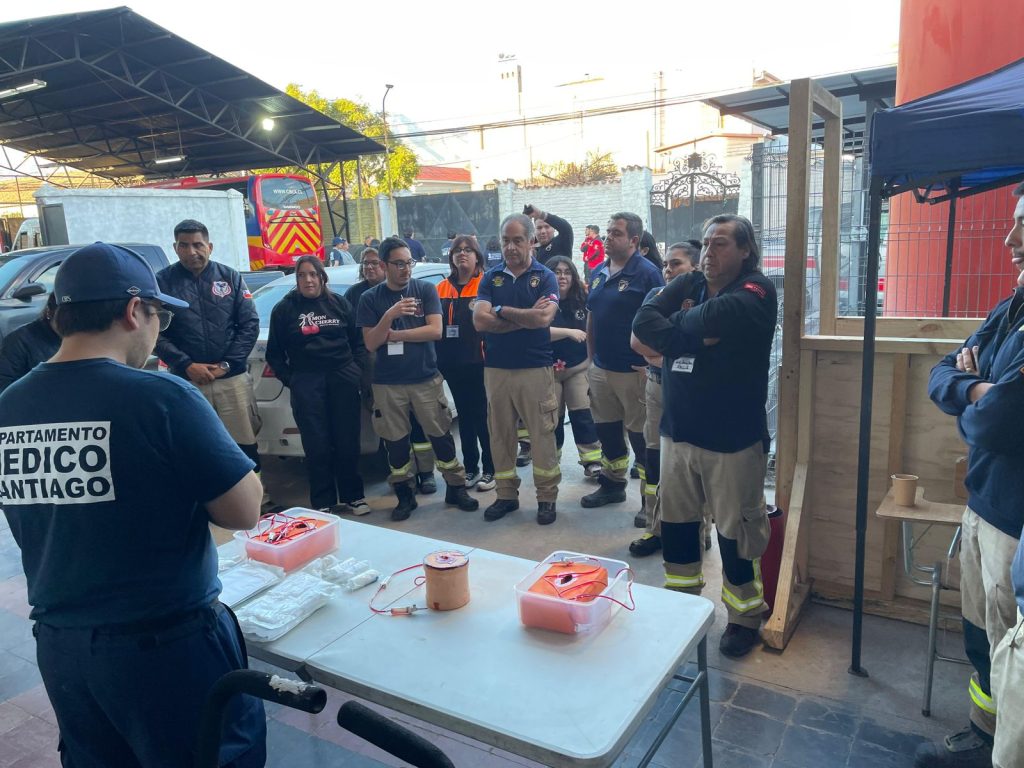 El CBS capacitó a 5 Cuerpos de Bomberos de Aconcagua en control de hemorragias
