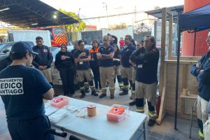 El CBS capacitó a 5 Cuerpos de Bomberos de Aconcagua en control de hemorragias