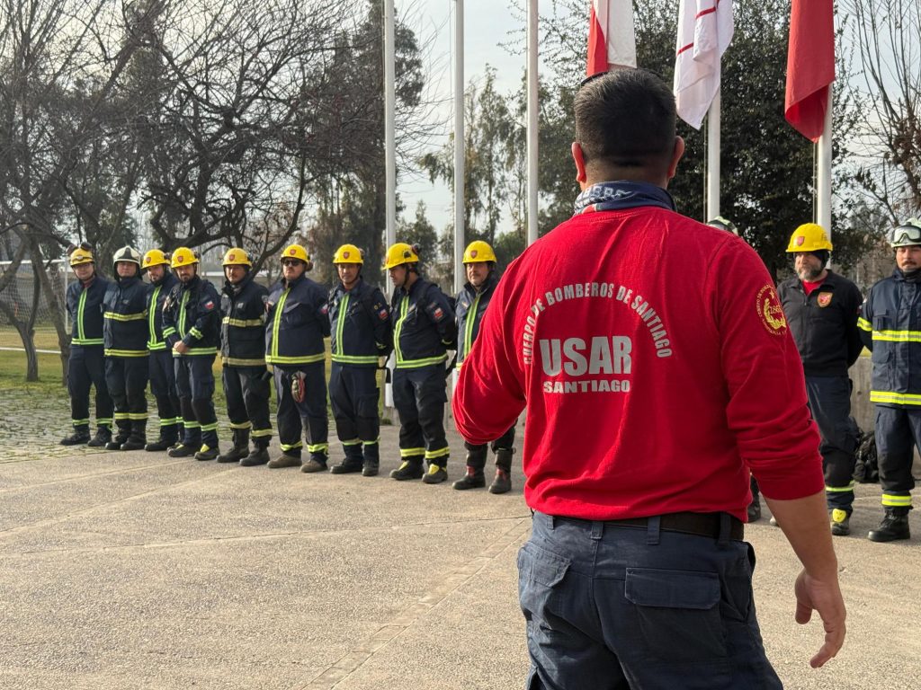 USAR-SANTIAGO realizó trabajo práctico en el Campo de Entrenamiento
