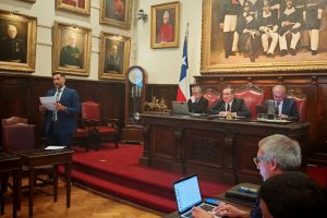 Exposición del Voluntario Honorario Cristián Pincetti sobre la importancia de la presencia internacional del CBS