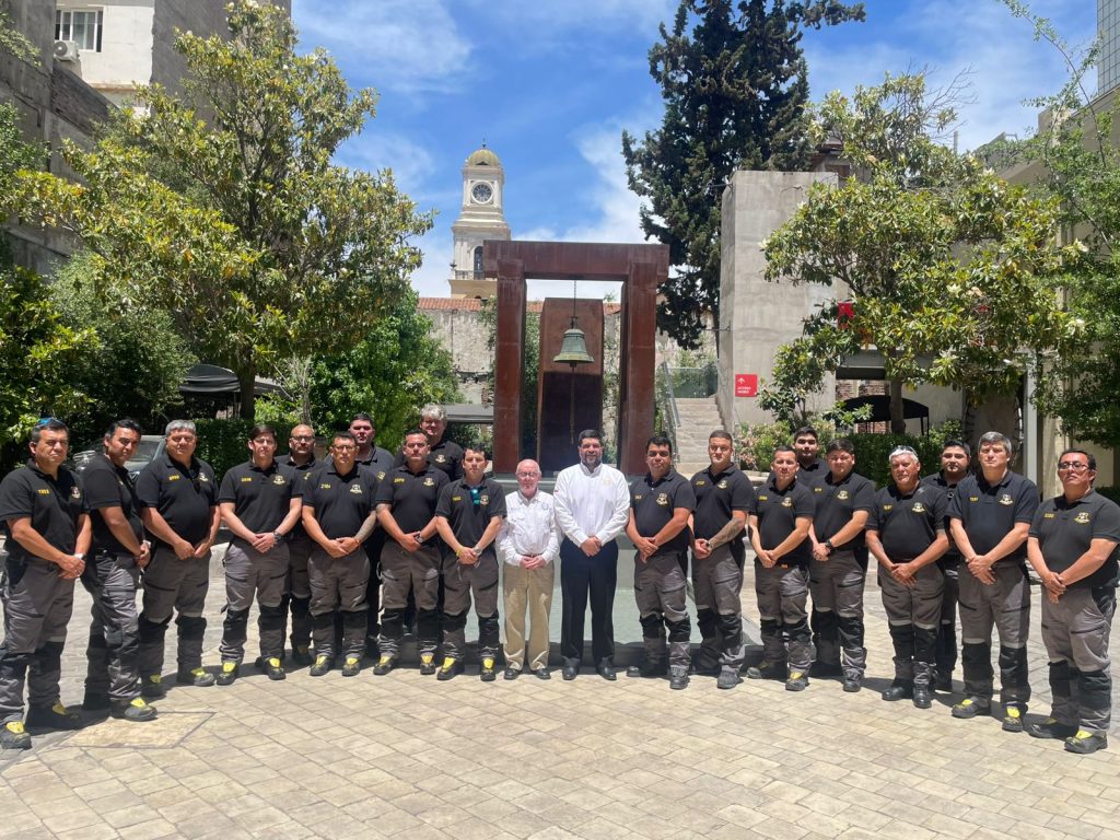 El CBS recibió en el Cuartel General a voluntarios de la 6ª Compañía de Iquique
