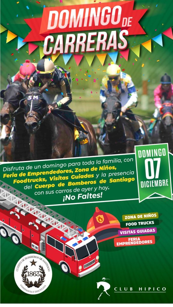 Ya viene el “Clásico Cuerpo de Bomberos de Santiago” en el Club Hípico: 7 de diciembre