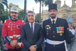 El Cuerpo de Bomberos de Santiago se hizo presente en el 485&deg; aniversario de la ciudad