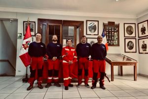 Instructores GRIMP del CBS viajan a Lima y marcan hito al capacitar a bomberos de Compa&ntilde;&iacute;a France 3