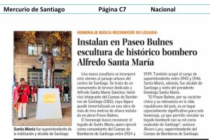 Prensa dio a conocer la noticia del develamiento de la estatua y detalles de su creaci&oacute;n