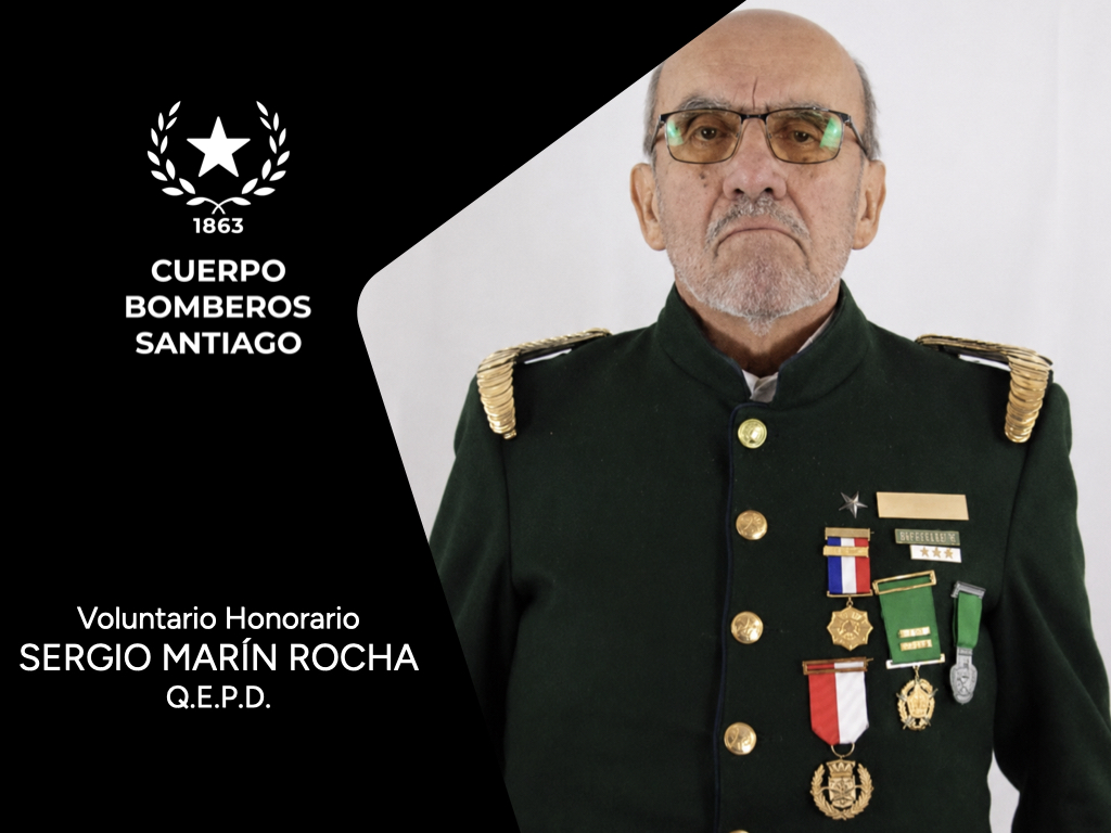 Comunicaci&oacute;n de Secretar&iacute;a General por el fallecimiento del Voluntario Honorario Sergio Mar&iacute;n Rocha, de la 21&ordf; Compa&ntilde;&iacute;a (Q.E.P.D)